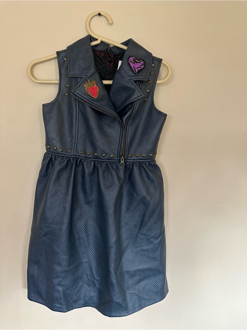 Disney Black dress with Purple and Pink Accent Prints